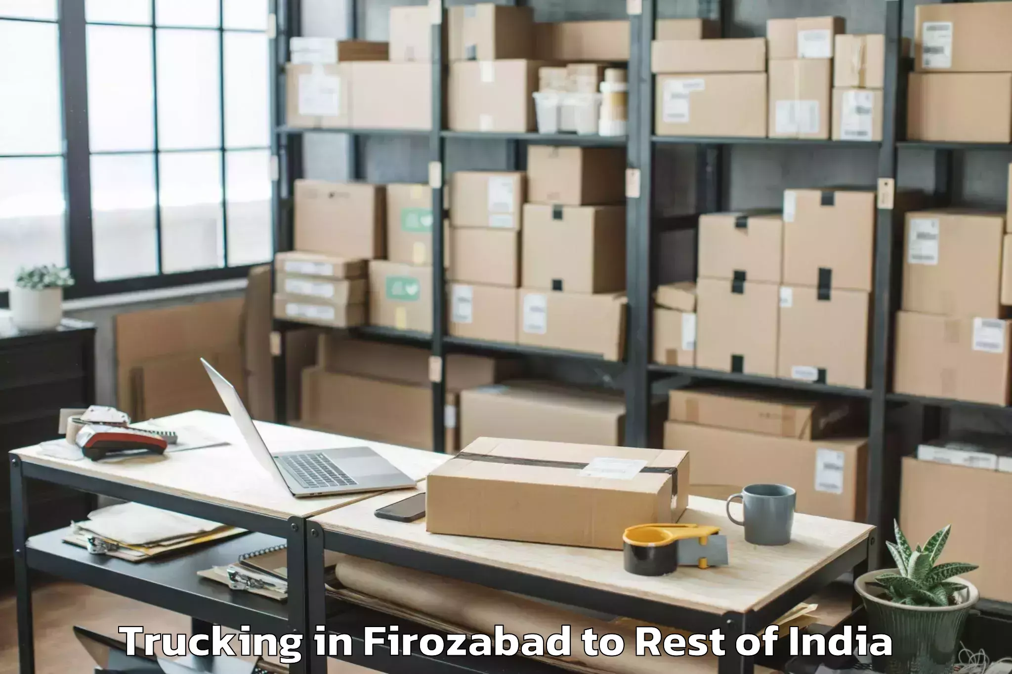 Expert Firozabad to Kyathampally Trucking